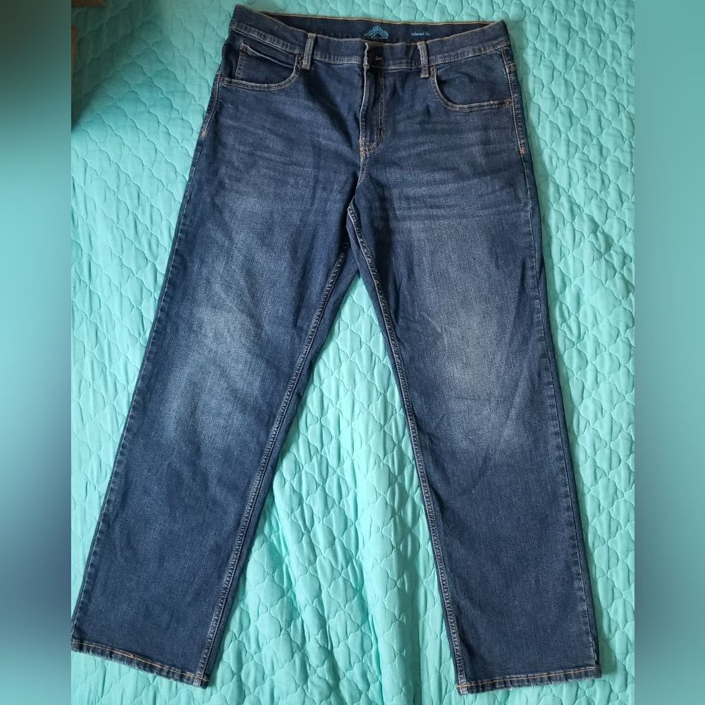 There A bouts size 20 husky blue relaxed fit denim jeans